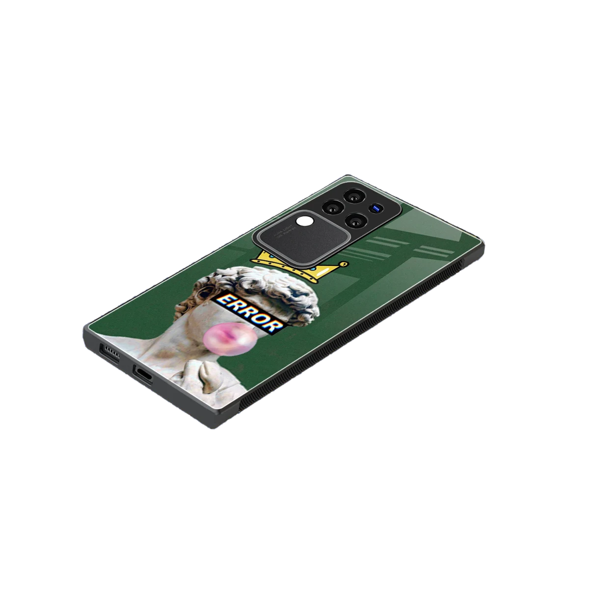 Error stylish phone case forvivo v30 pro | glossy glass and slim fit