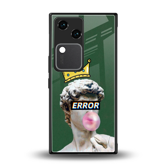 Error back phone cover | glass case for vivo v30