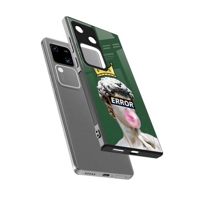 Error sleek vivo v30 cover with tempered glass back and TPU edges