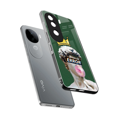 Error sleek vivo v40e cover with tempered glass back and TPU edges