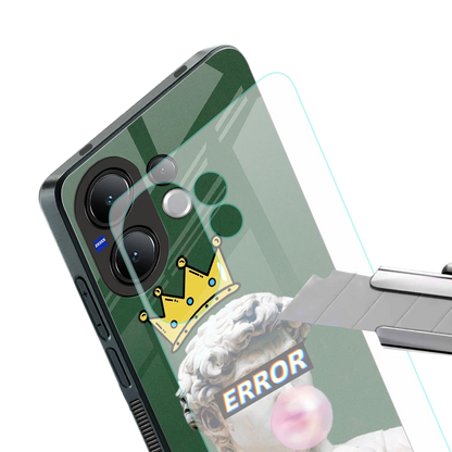 Error stylish phone case for vivo v60 | glossy glass and slim fit