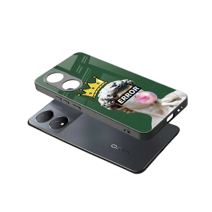 Error sleek Vivo-y100 cover with tempered glass back and TPU edges