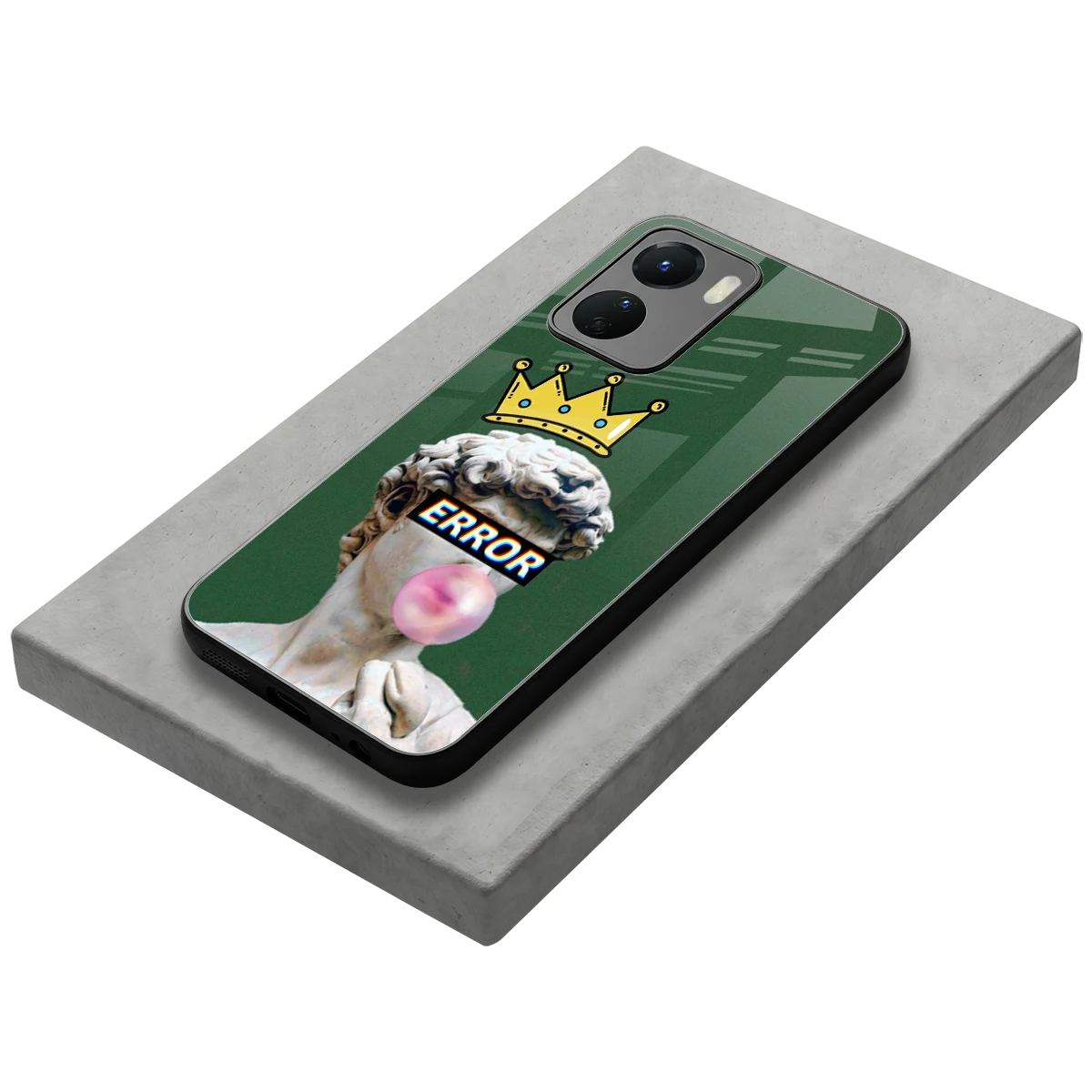 Error stylish phone case for vivo y16 | glossy glass and slim fit