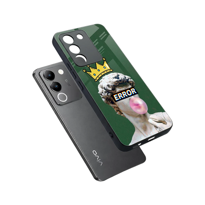 Error sleek vivo y200 5g cover with tempered glass back and TPU edges