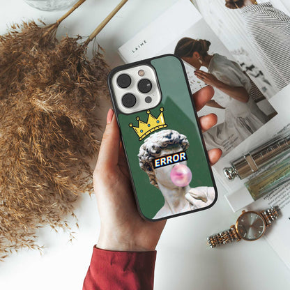 Error luxury glass phone case for iPhone 16 | scratch and drop resistant