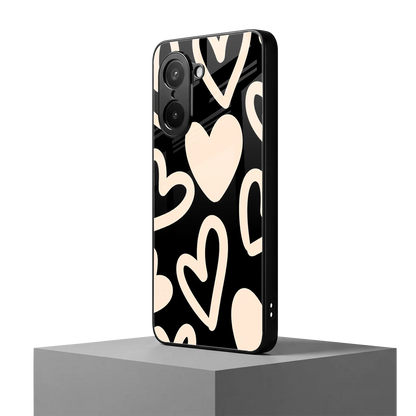 Eternal Hearts oneplus nord ce5 5g mobile cover | shockproof glass phone case