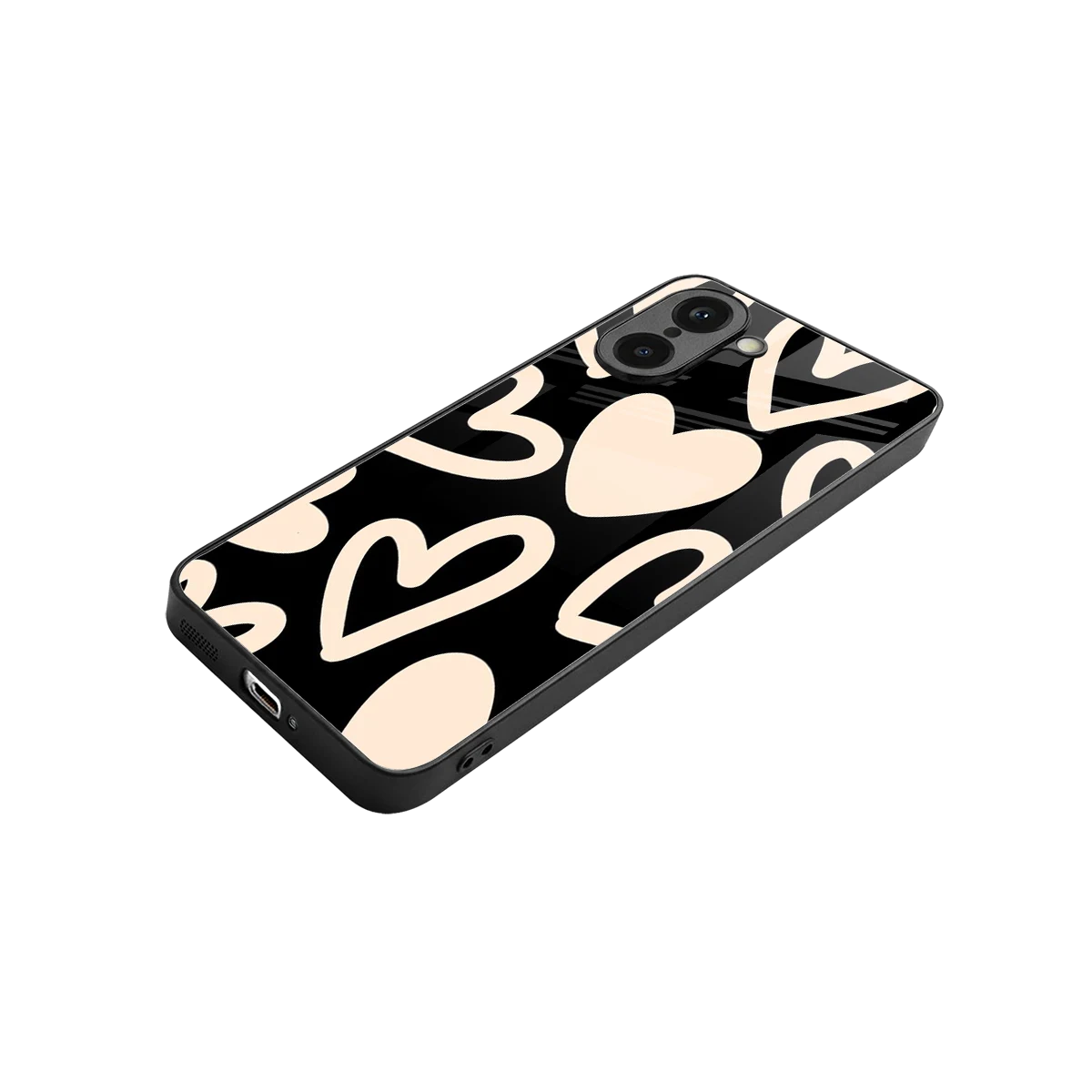 Eternal Hearts stylish phone case for oneplus nord ce5 5g | glossy glass and slim fit
