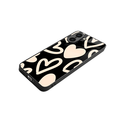 Eternal Hearts stylish phone case for oneplus nord ce5 5g | glossy glass and slim fit