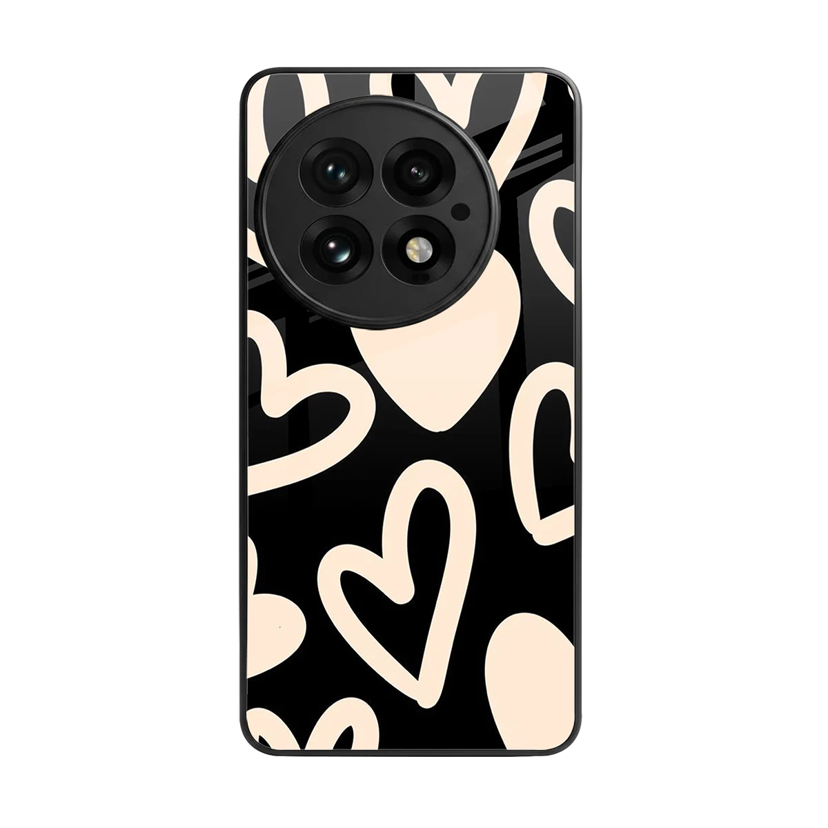 Eternal Hearts back phone cover | glass case for oneplus 13