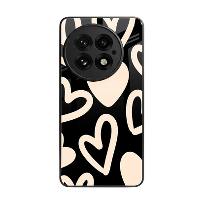 Eternal Hearts back phone cover | glass case for oneplus 13