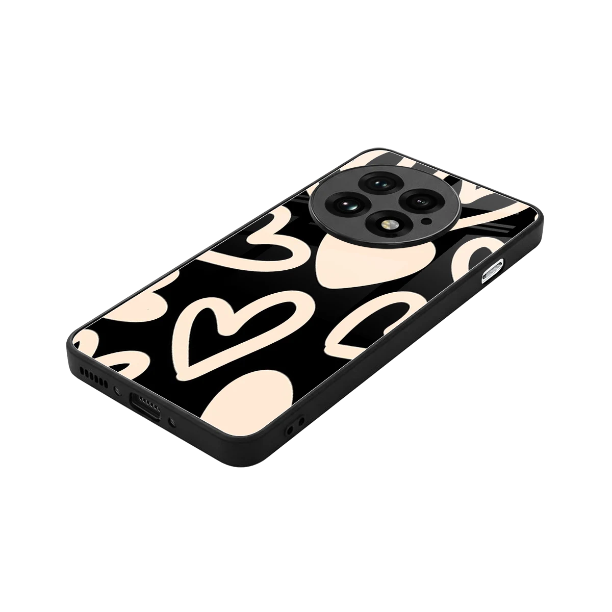 Eternal Hearts stylish phone case for oneplus 13 | glossy glass and slim fit