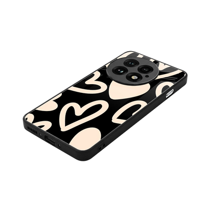 Eternal Hearts stylish phone case for oneplus 13 | glossy glass and slim fit