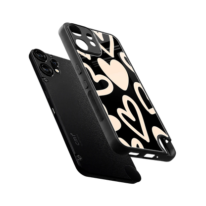 Eternal Hearts sleek cmf nothing phone 2 pro cover with tempered glass back and TPU edges