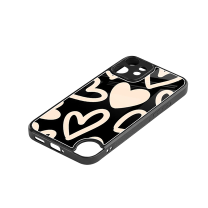 Eternal Hearts stylish phone case for cmf nothing phone 2 pro | glossy glass and slim fit