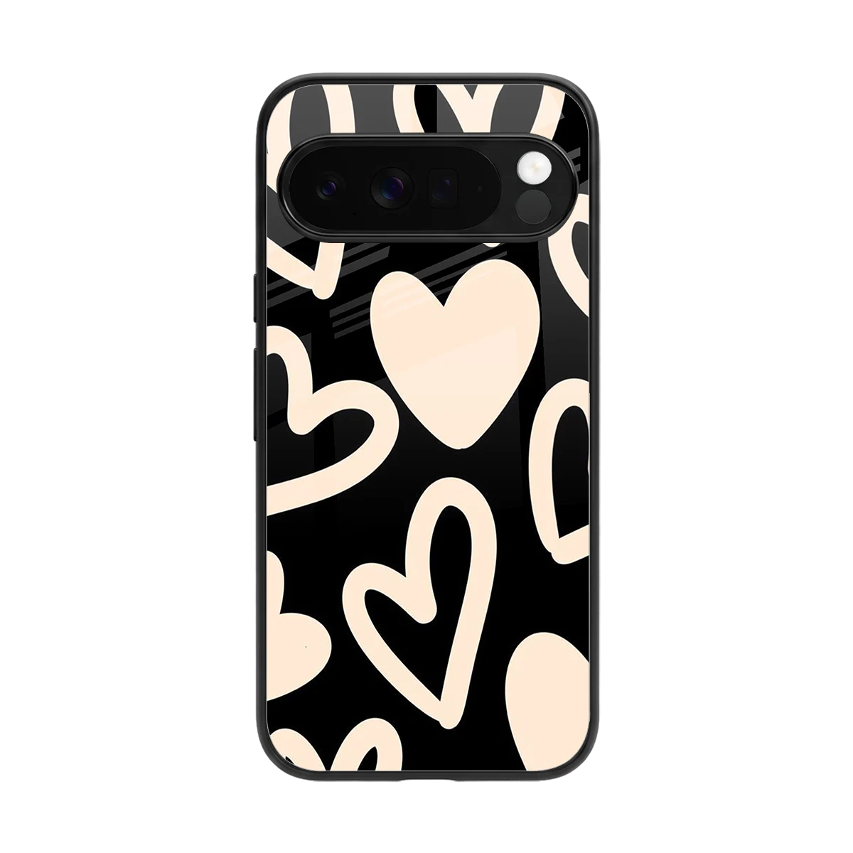 Eternal Hearts back phone cover | glass case for google pixel 10 pro xl
