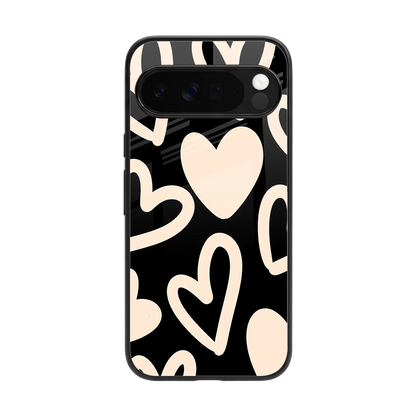 Eternal Hearts back phone cover | glass case for google pixel 10 pro xl