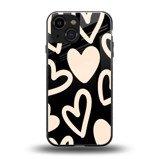 Eternal Hearts back phone cover | glass case for iphone 13 mini