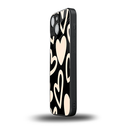 Eternal Hearts iphone 13 mini mobile cover | shockproof glass phone case