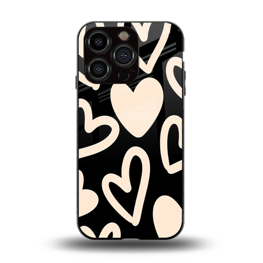 Eternal Hearts back phone cover | glass case for iphone 12 pro