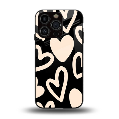 Eternal Hearts back phone cover | glass case for iphone 11 pro