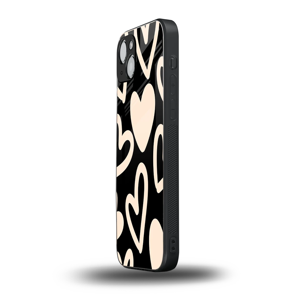 Eternal Hearts iphone 13 mobile cover | shockproof glass phone case