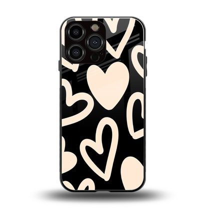 Eternal Hearts back phone cover | glass case for iphone 15 pro max