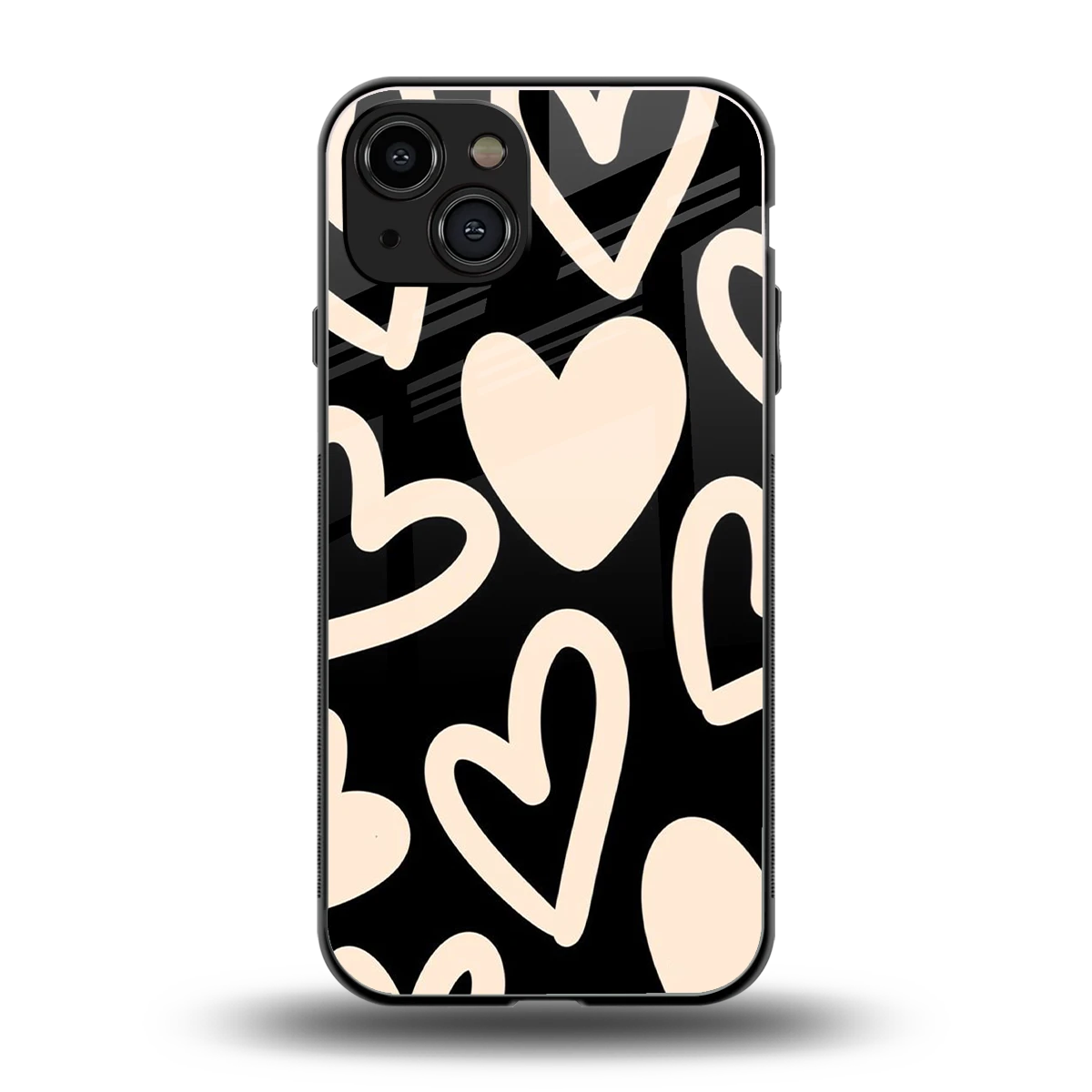 Eternal Hearts back phone cover | glass case for iphone 15