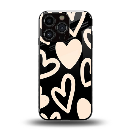 Eternal Hearts back phone cover | glass case for iphone 16 pro