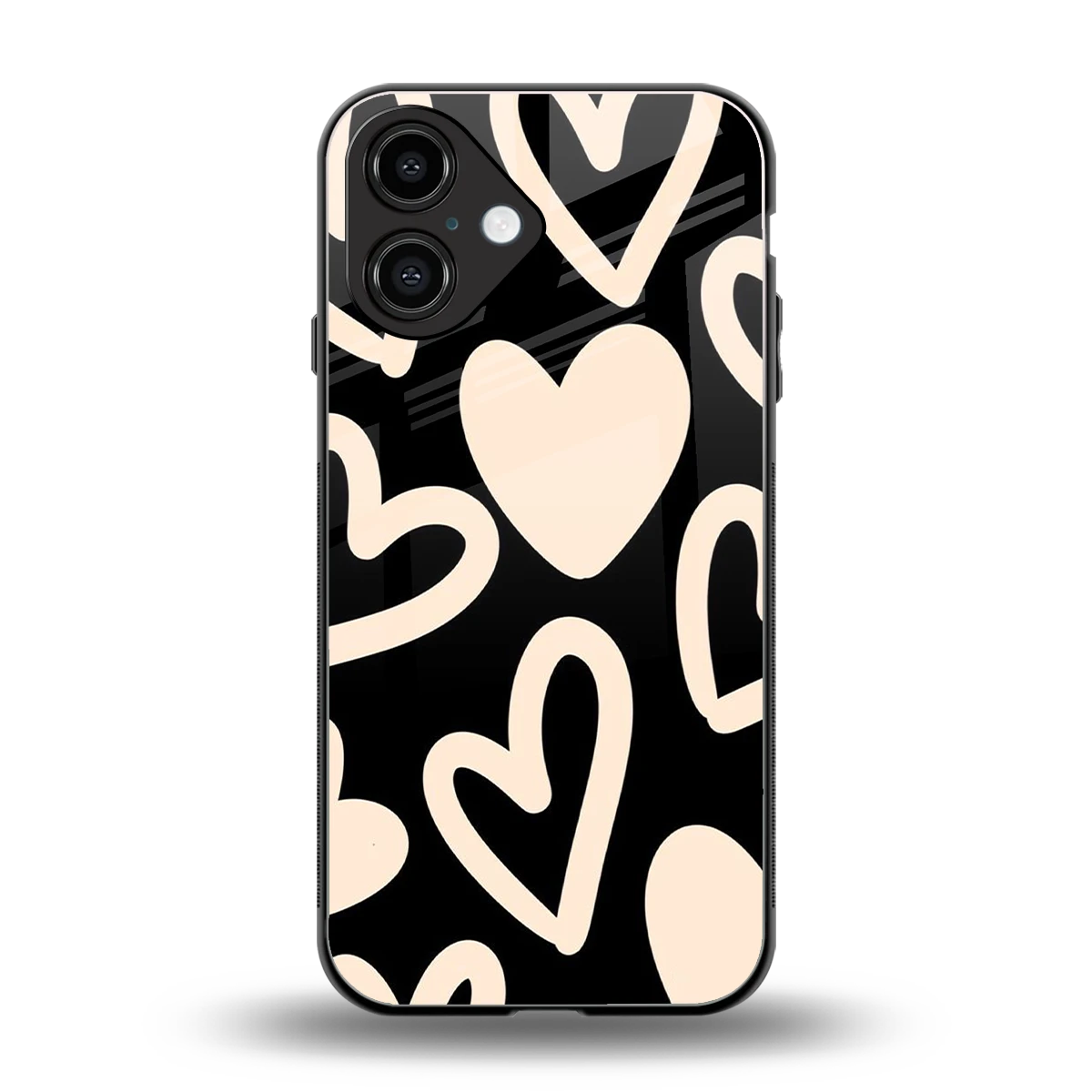 Eternal Hearts back phone cover | glass case for iphone 16