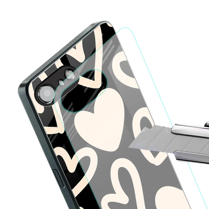 Eternal Hearts stylish phone case for iphone 16e | glossy glass and slim fit
