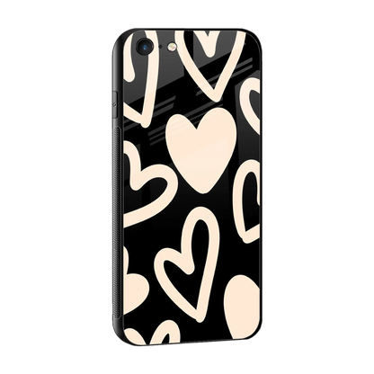 Eternal Hearts sleek iphone 6s plus cover with tempered glass back and TPU edges