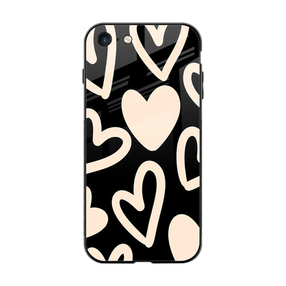 Eternal Hearts back phone cover | glass case for iphone 7