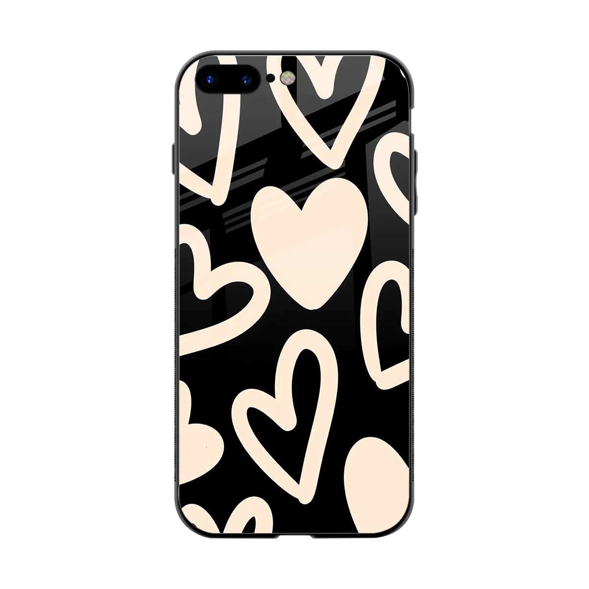 Eternal Hearts back phone cover | glass case for iphone 7 plus