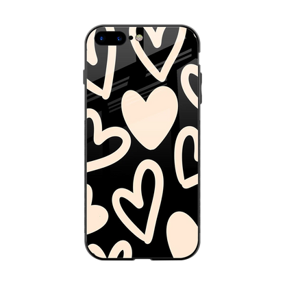 Eternal Hearts back phone cover | glass case for iphone 7 plus