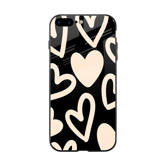 Eternal Hearts back phone cover | glass case for iphone 7 plus