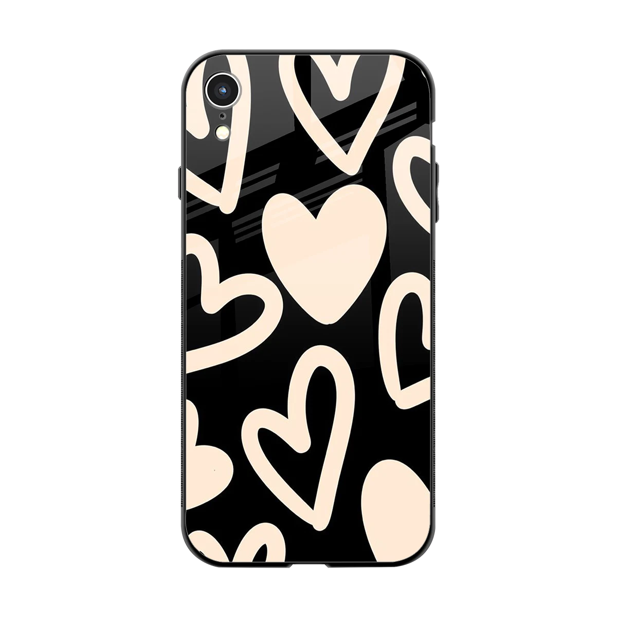 Eternal Hearts back phone cover | glass case for iphone xr