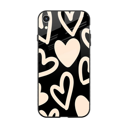Eternal Hearts back phone cover | glass case for iphone xr