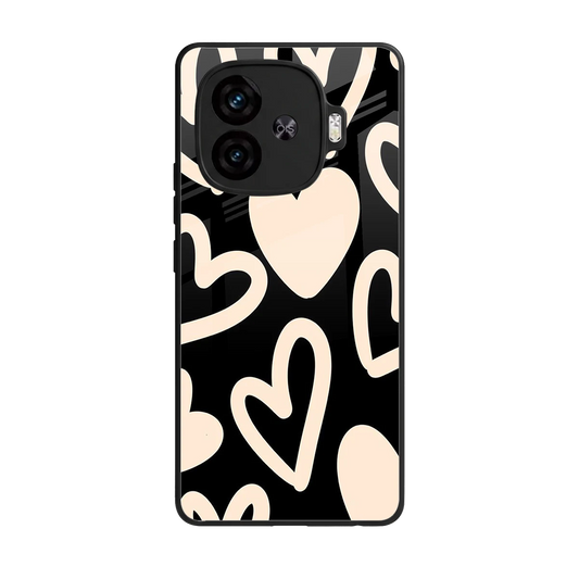 Eternal Hearts back phone cover | glass case for iqoo neo 10r 5g