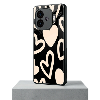 Eternal Hearts iqoo neo 10r 5g mobile cover | shockproof glass phone case