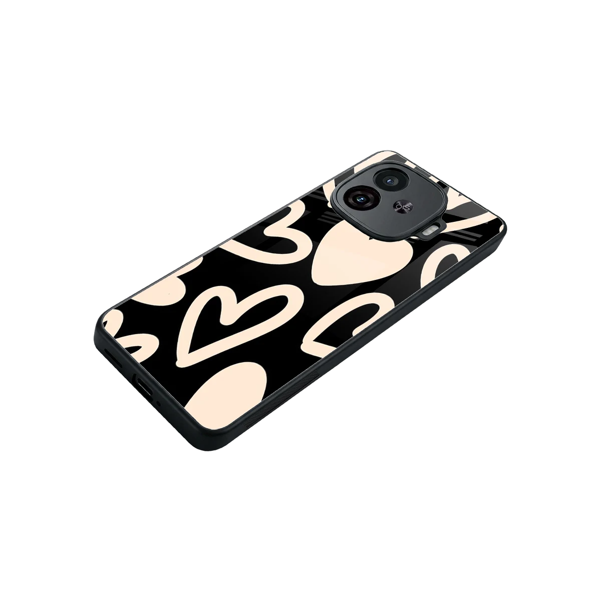 Eternal Hearts stylish phone case for iqoo neo 10r 5g | glossy glass and slim fit