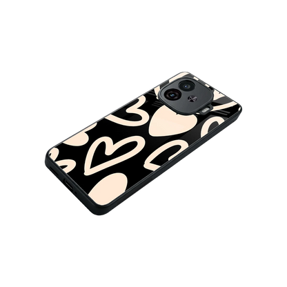 Eternal Hearts stylish phone case for iqoo neo 10r 5g | glossy glass and slim fit