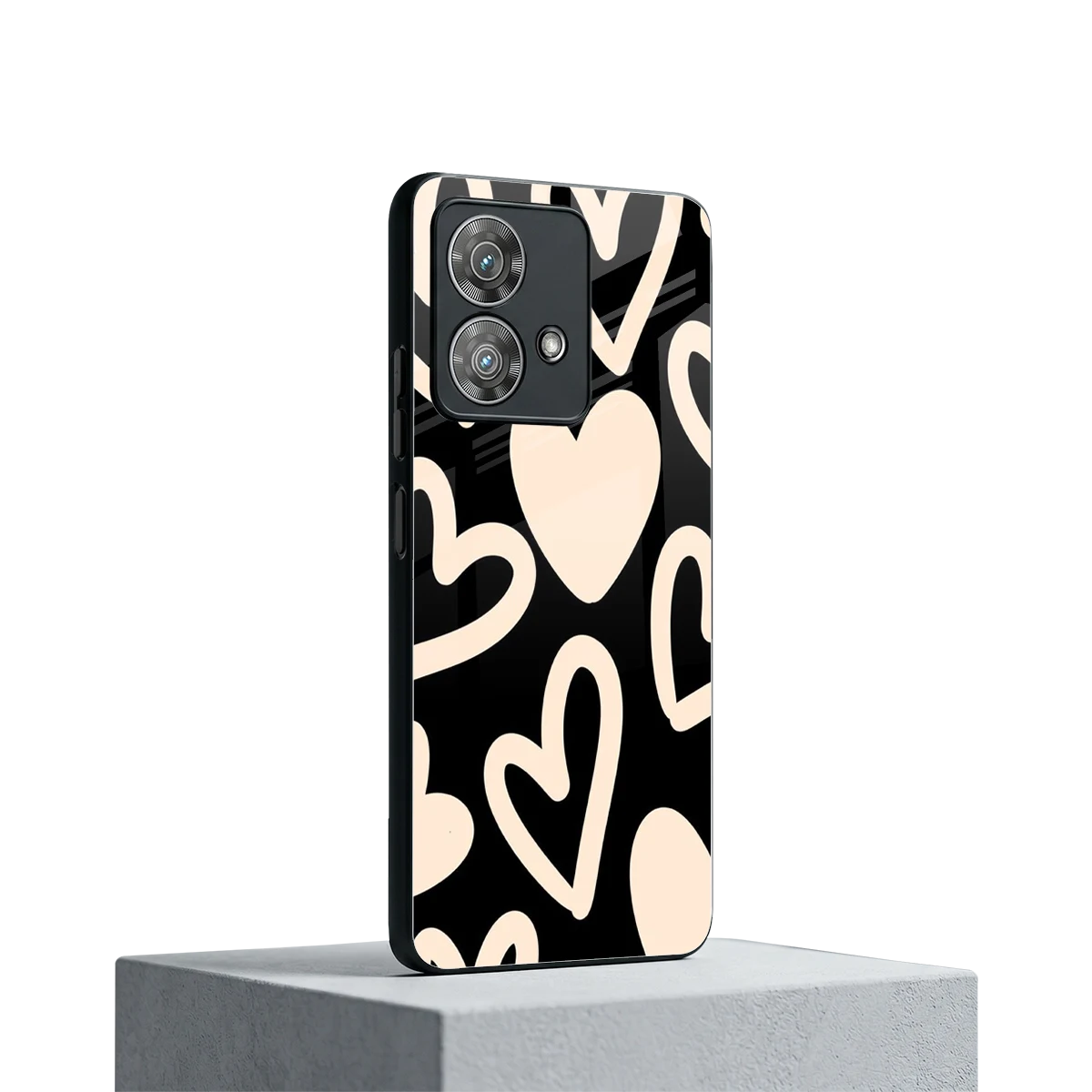 Eternal Hearts motorola edge 40 neo 5g mobile cover | shockproof glass phone case