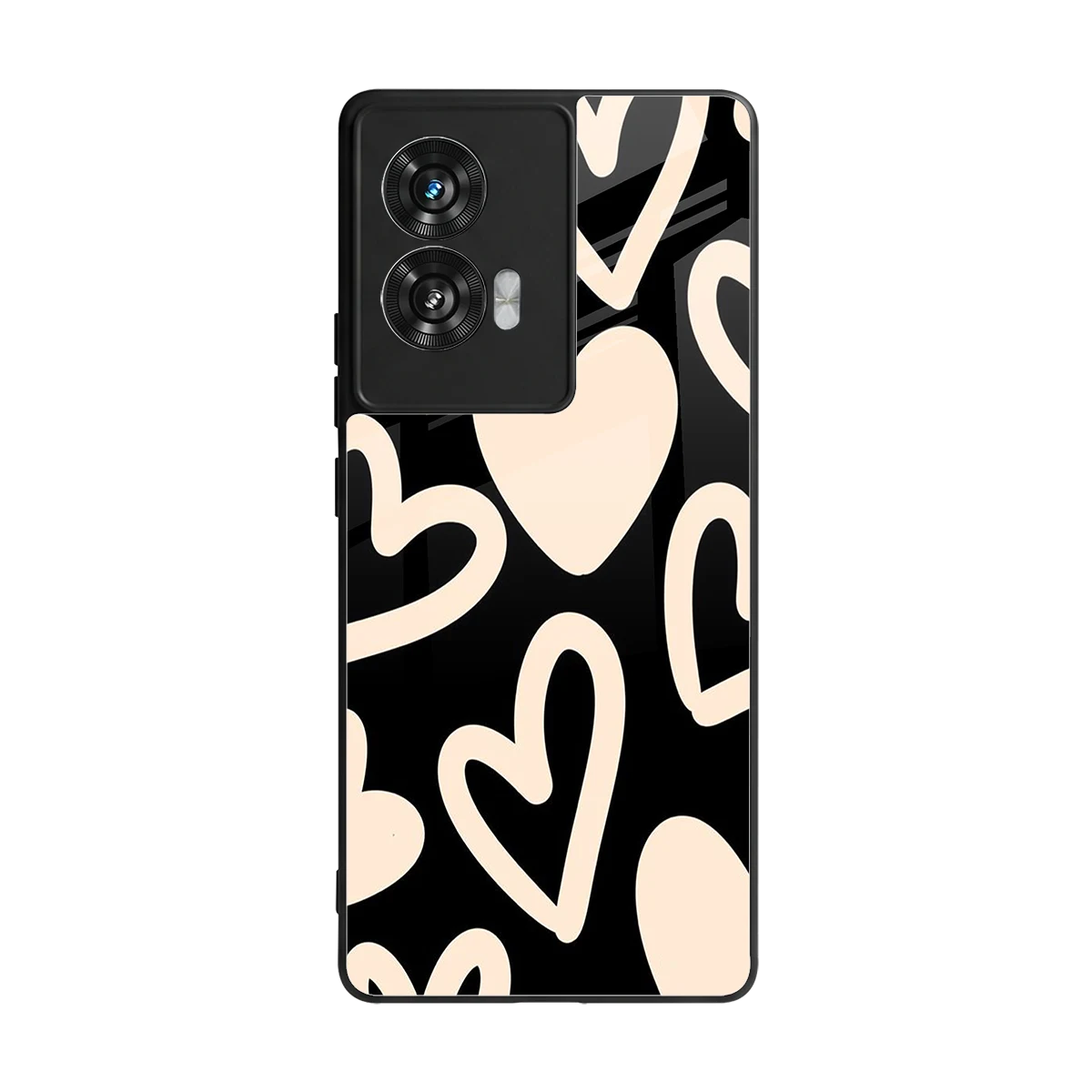Eternal Hearts back phone cover | glass case for motorola edge 50 fusion