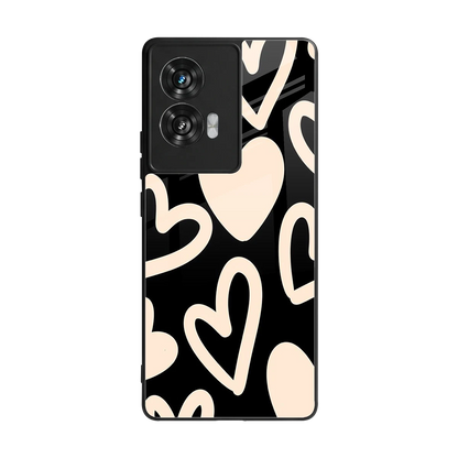 Eternal Hearts back phone cover | glass case for motorola edge 50 fusion