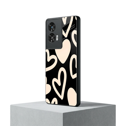 Eternal Hearts motorola edge 50 fusion mobile cover | shockproof glass phone case