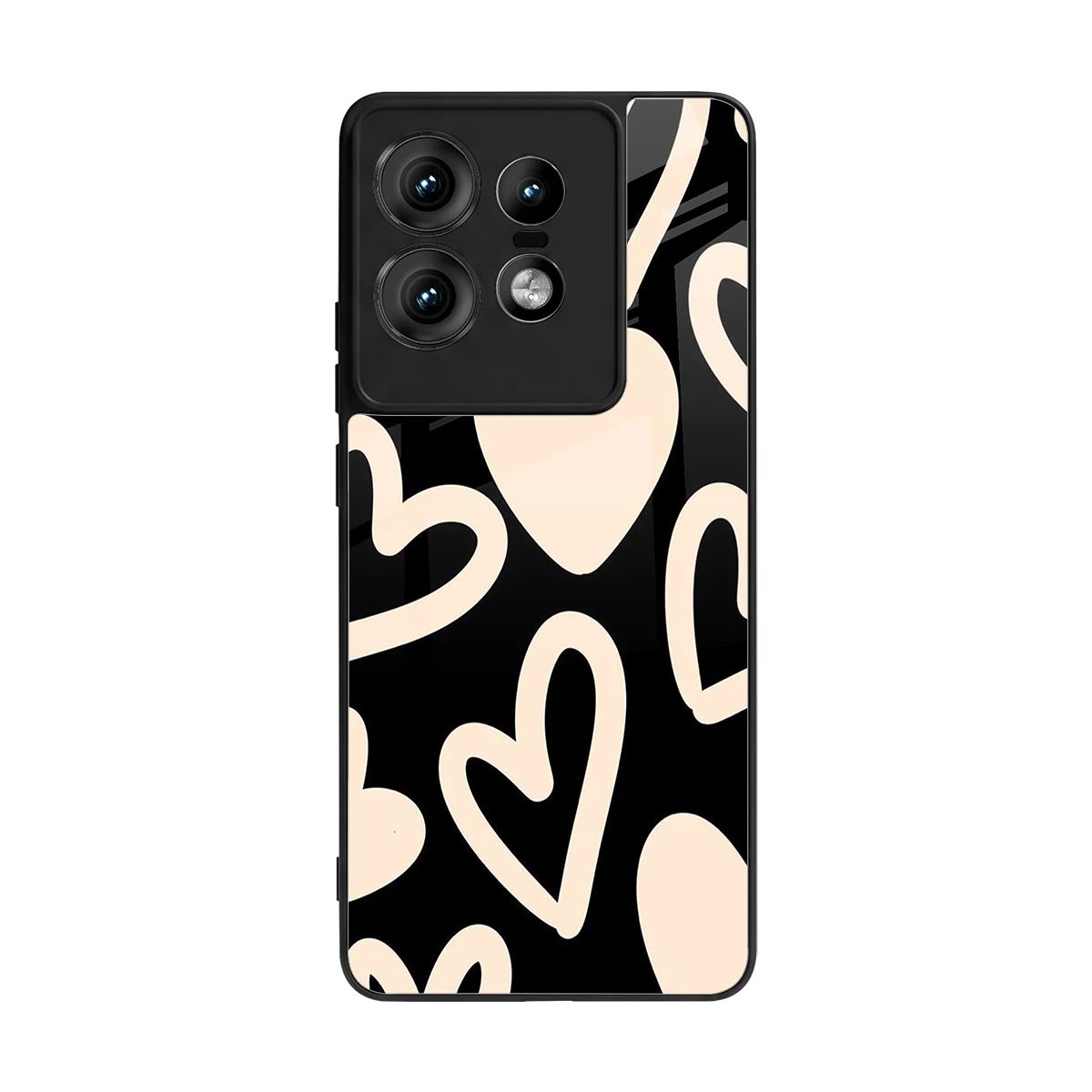 Eternal Hearts back phone cover | glass case for motorola edge 50 pro