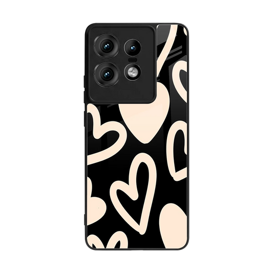 Eternal Hearts back phone cover | glass case for motorola edge 50 pro