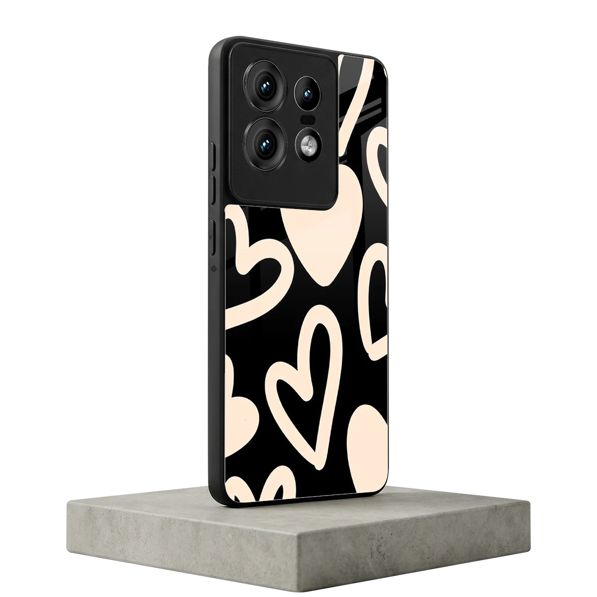 Eternal Hearts motorola edge 50 pro mobile cover | shockproof glass phone case