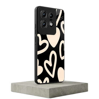 Eternal Hearts motorola edge 50 pro mobile cover | shockproof glass phone case