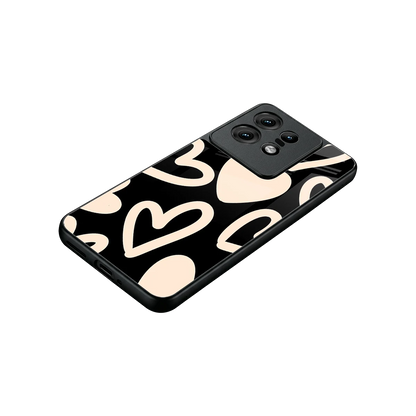 Eternal Hearts stylish phone case for motorola edge 50 pro | glossy glass and slim fit